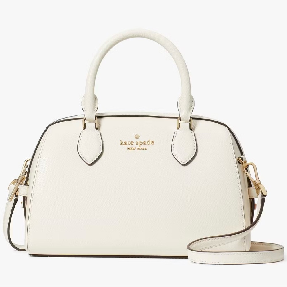 KATE SPADE NY Ivory Madison Small Duffle Crossbody Purse Bag